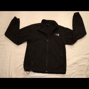 North face fleece full zip black fleece